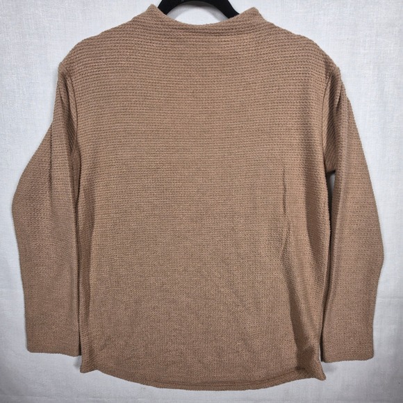 Lands' End Tops - Lands End Top Womens Extra Small Mock Neck Waffle Knit Cozy Curved Hem